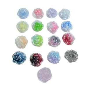 Accessoires de fabrication de bijoux et de coques de téléphone DIY : Résine plastique, Résine de rose, Résine de moulage, avec effet lumineux scintillant et motif Jasmin - Product Image 5
