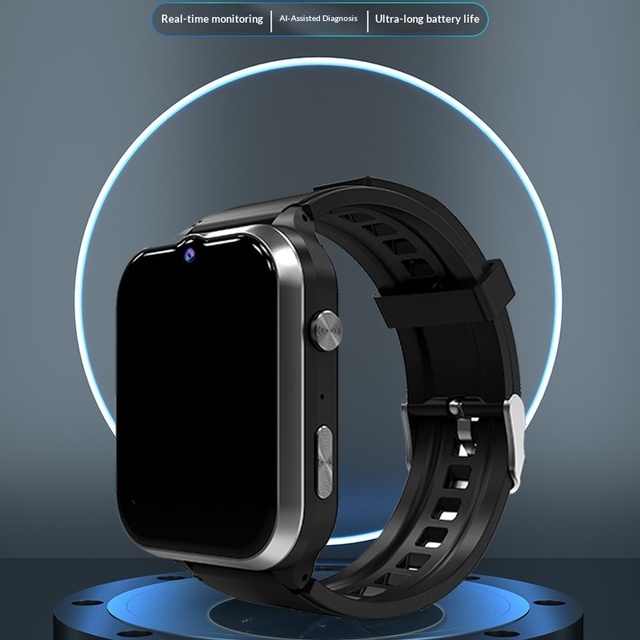 2026 Elderly Smart Watch with 4G SIM Card Anti-Lost GPS Tracking SOS TCP IP Sever Docking Blood Oxygen & Heart Rate Monitoring