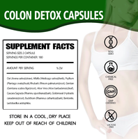 Capsule de nettoyage de désintoxication du côlon Ausreson OEM gestion naturelle du poids supplément vitaminique végétalien capsules de désintoxication du côlon