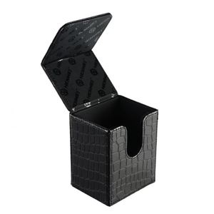 Caja de Cartas FX Black Kirin con Carga Lateral para Juegos de Cartas Coleccionables, Patrón Mítico, Cuero PU, Estuche Horizontal para Almacenamiento de Cartas de Juego - Product Image 2