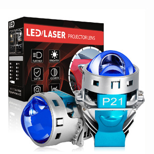 LP21 3.0 pollici 12V 130W 110W 30000LM 5800K universale RHD/LHD bianco giallo bi led lenti per proiettore laser per auto - Product Image 1