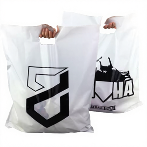 Sac en PE personnalisé avec logo, découpé à la forme, à soufflets latéraux, à ouverture plate, fait main, recyclable, pour exposition, vente en gros - Product Image 3