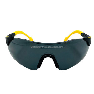 Lunettes de sécurité légères anti-buée sans monture en PC certifiées WELTA CE EN16321, verres anti-rayures, modèle WS46 pour usage personnel - Product Image 3