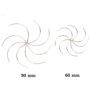 Saç uzatma araçları için Leeons C tipi iğneler saç dokuma ipliği dikiş iğneleri - Product Image 4