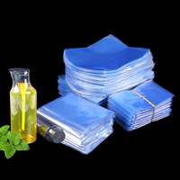 Film thermorétractable transparent en PVC pour emballage cosmétique, sac en plastique rétractable pour bouteille