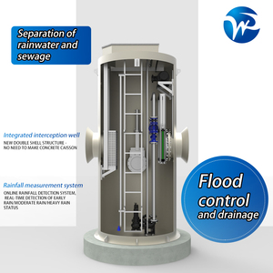Station <span class=keywords><strong>de</strong></span> relevage des eaux usées et des eaux <span class=keywords><strong>de</strong></span> <span class=keywords><strong>pluie</strong></span> entièrement automatique intégrée, station <span class=keywords><strong>de</strong></span> relevage préfabriquée avec séparation des eaux <span class=keywords><strong>de</strong></span> <span class=keywords><strong>pluie</strong></span> et des eaux usées - Product Image 1