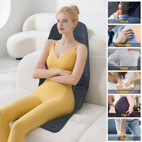 Coussin de massage vibrant OEM ODM à 10 moteurs, respirant et chauffant, pour le dos et les hanches, idéal pour la maison, le bureau et la voiture