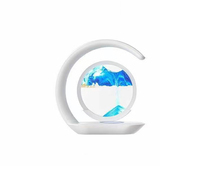 Lampe de chevet sans fil, lampe de bureau à intensité variable, lampes de bureau à chargement sans fil, lampes à effet de sable mouvant, décoration de chambre