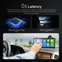 Pantalla Táctil Inalámbrica para Auto con Apple CarPlay y Android Auto, 8.8 Pulgadas HD 1920*720, Pantalla Inteligente Portátil para CarPlay