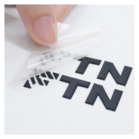 Odm Oem kustom 3D cetak Logo stiker silikon Transfer panas untuk pakaian