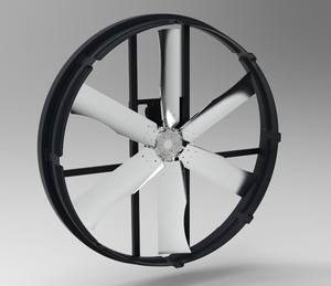 Ventilador Industrial de Panel de 55 Pulgadas con Rodamiento de Bolas, Bajo Ruido, 380V, Montaje en Pared, Flujo Axial de CA - Product Image 3