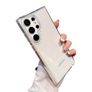 Custodia di Lusso Trasparente in Acrilico per Samsung <span class=keywords><strong>Galaxy</strong></span> S26 Ultra S24 S25 S22 Plus S23 FE A55 A56 A37 A17 con Bottoni Metallici Trasparenti - Product Image 5