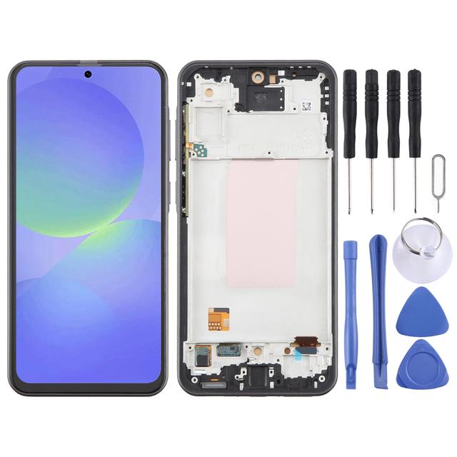 Incell LCD Screen Digitizer Full Assembly with Frame for Galaxy A36 SM-A366B Repair Parts, Not Supporting Fingerprint