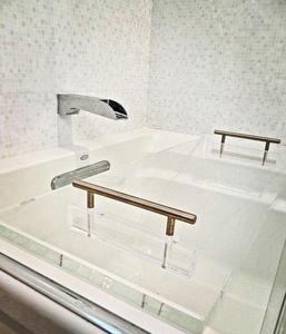 VONVIK Bathroom Plastic Bath Caddy Acrylic Tray Bathtub Rack Board
