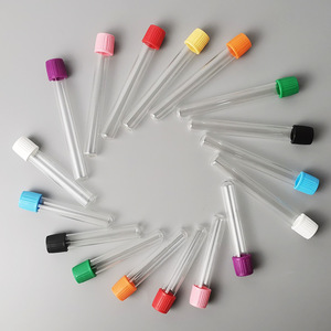 3ml 5ml Clear Round Flat Bottom Tubo De Teste De Laboratório com Tampão De Parafuso Medical Blood Collection Essence Glass Bottle - Product Image 1