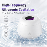 Nettoyeur ultrasonique UV électrique domestique 48 kHz pour appareils dentaires, gouttières et prothèses, machine de nettoyage dentaire IPX7 avec réservoir en acier inoxydable, ODM