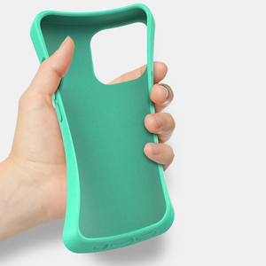 Có Thể Tái Chế Matte Phân Hủy Sinh Học Thân Thiện Với Môi Rơm Lúa Mì Silicone Trường Hợp Điện Thoại Cho Iphone 17 16 15 14 12 13 11 Pro Max 7 8 Cộng Với SE - Product Image 4
