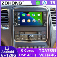 Unidad Principal DSP para Dodge Durango 2011 2012 2013, Reproductor Multimedia Android Auto, Autoradio, GPS, Radio para Auto, Estéreo, Carplay Inalámbrico, 4G