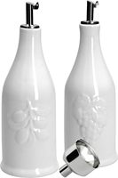 Bouteilles distributrices d'huile d'olive en céramique avec bouchon en liège, compatibles micro-ondes, non toxiques, vente en gros, pot de cuisine unique en grès