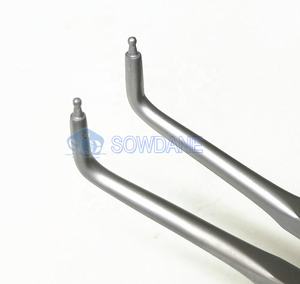 Strumenti dentali per il ripristino manuale dei denti in acciaio inossidabile pinza per morsetto in gomma punta diritta strumento per chirurgia chirurgica - Product Image 2