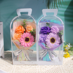 Ramo de <span class=keywords><strong>Flores</strong></span> de Jabón Hecho <span class=keywords><strong>a</strong></span> Mano con Girasoles y Claveles, Regalo para el Dí<span class=keywords><strong>a</strong></span> del Maestro, Dí<span class=keywords><strong>a</strong></span> de la Madre, San Valentín, para Mujeres - Product Image 2