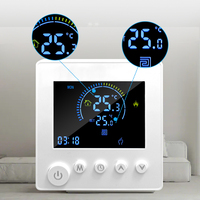 Termostato WiFi Tuya para Calefacción por Suelo Radiante Eléctrico, 16A 25A, Caldera de Agua y Gas, Programable, Control por Voz con Alexa y Google Home