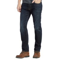 Vente en gros usine – Jean décontracté coupe droite pour homme grande taille, taille mi-haute, pantalon long en denim respirant, technique délavée, coloré pour l'automne