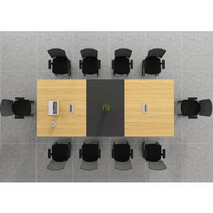 Table de réunion de bureau de haute qualité et élégante pour 10 personnes, table de conférence simple, mobilier de bureau - Product Image 4