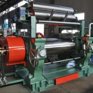 Cứng răng hộp số hai con lăn cao su trộn mill với chứng khoán máy xay sinh tố