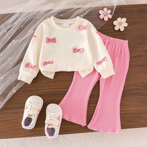 Bán Buôn Giá Mới Mô Hình Mùa Thu Quần Áo Set Hot Bán Trẻ Em Cô Gái 'Vòng Cổ <span class=keywords><strong>Top</strong></span> & Rắn Quần 2 Mảnh - Product Image 3