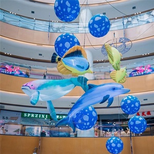 Décorations suspendues géantes, accessoires gonflables, animaux gonflables lumineux, <span class=keywords><strong>baleine</strong></span> gonflable de 10 m - Product Image 4