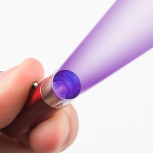Mini UV Money Detector Lamp LED Keychain Handheld Flashlight Portable Aluminum Alloy <b>Sunscreen</b> Torch - Product Image 5