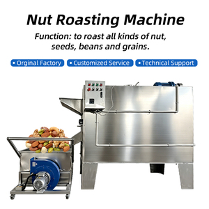 Tostador Rotatorio de Nueces de Alta Eficiencia, Tambor de Acero Inoxidable, Control PLC, Volteo Automático, Pantalla Digital, 200KG/Hora, 220V, Shandong <span class=keywords><strong>Kruger</strong></span> - Product Image 1