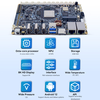 Placa Android RK3588 con NPU RK3588 para Desarrollo de IA y Consola de Juegos, Placa Base con Solución SOC Rockchip
