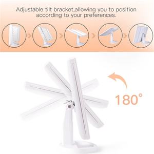 Miroir de maquillage grossissant à LED, miroir triple pliable éclairé, miroirs cosmétiques avec lumière - Product Image 5