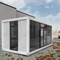 Unité de conteneur plat préfabriqué ignifuge et isolé FLKT, maison modulaire habitable en conteneur maritime