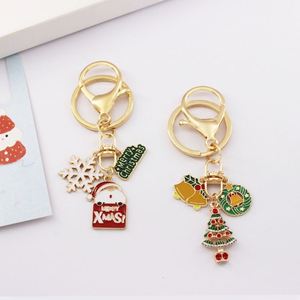 Creative Gifts Merry Christmas Keychain Santa Snowflake Christmas <b>Tree</b> Keychain - Product Image 2