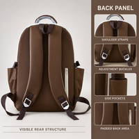 Sac à dos imperméable et tendance de grande capacité, ensemble de cinq pièces, pour les élèves du collège, du lycée et du primaire