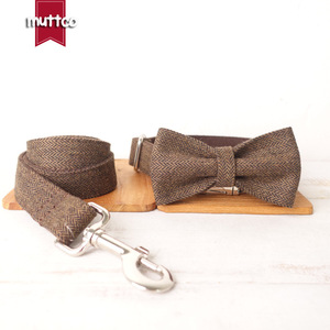 Nœud papillon pour chien MUTTCO, motif chevrons brun foncé, accessoire décoratif pour animaux de compagnie UBT-118 - Product Image 5