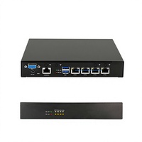 Mini PC Router 4 Gigabit Ethernet Portlu X86 Güvenlik Duvarı Fanlı Soğutmalı Intel N2940 İşlemcili 4*LAN Ağ Cihazı