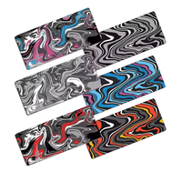 Tapis de souris de jeu en marbre noir, blanc et gris, tapis de bureau rectangulaire étendu, imperméable et antidérapant pour le bureau