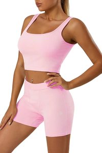 Completo Due Pezzi da <span class=keywords><strong>Donna</strong></span>, Vestibilità Aderente, Tinta Unita, Casual - Product Image 6