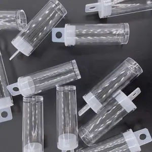 PVC Premium kalite şeffaf DIY boncuk konteyner, 10 13 gram Miyuki tohum Delica boncuk plastik silindir şişe