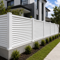 Clôture de jardin en aluminium à persiennes pour la confidentialité et la sécurité - Écologique, haut de gamme, thermolaquée, résistante au vent et imperméable, personnalisable