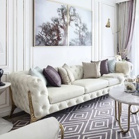 Tissu d'ameublement en velours jacquard italien de luxe, tissé en tricot, uni, double brossé, velours doux, tissu de décoration intérieure