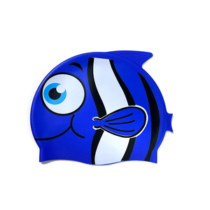 หมวกว่ายน้ำซิลิโคนสำหรับเด็ก ลายปลา สวมใส่สบาย ราคาโรงงาน ลดราคาพิเศษ ปรับแต่งได้ - Product Image 3