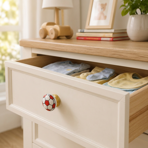 AK Brass Football Ceramic Metal Cabinet Knob Multi Color Finish Best Price Drawer Shelf Furniture Handle Decorative <b>Hardware</b> - Product Image 2