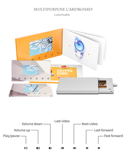 Bricolage 7 pouces 10 pouces écran <span class=keywords><strong>Lcd</strong></span> numérique lecteur vidéo Brochure carte Module composants - Product Image 3