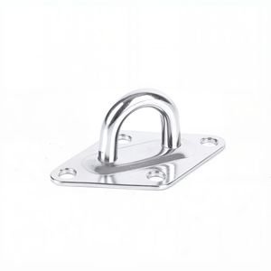 Stainless Steel Boat Fitting D-<b>Ring</b> <b>Plate</b> 304 316 Marine Hardware for Boat Deck Mounting - Product Image 1