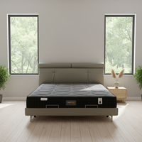 Matelas fin double à infusion de gel pour chambre familiale, hypoallergénique et adapté aux personnes âgées